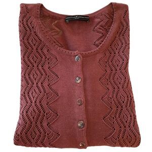 Peruvian Connection Chaco Lace Cardigan Size Small